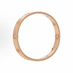 Cartier Love 4 Diamond Bracelet 18K Rose Gold with Diamonds