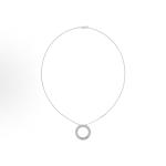 Cartier Love Necklace Series round 18k white gold necklace for men and women, a couple's style