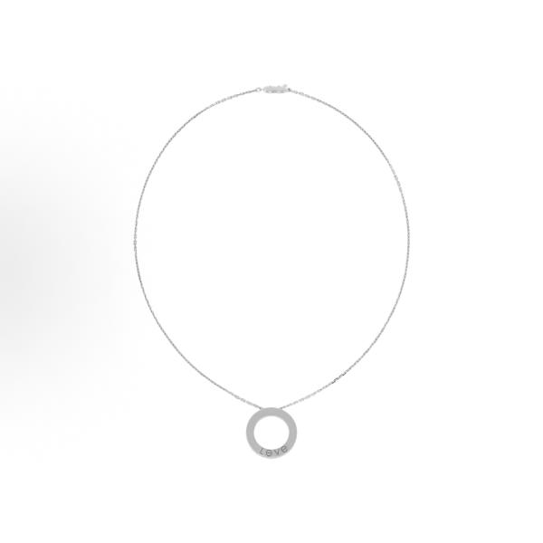 Cartier Love Necklace Series round 18k white gold necklace for men and women, a couple's style