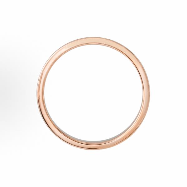 CARTIER 18K rose gold ring set with one diamond for both men and women, a couple's style