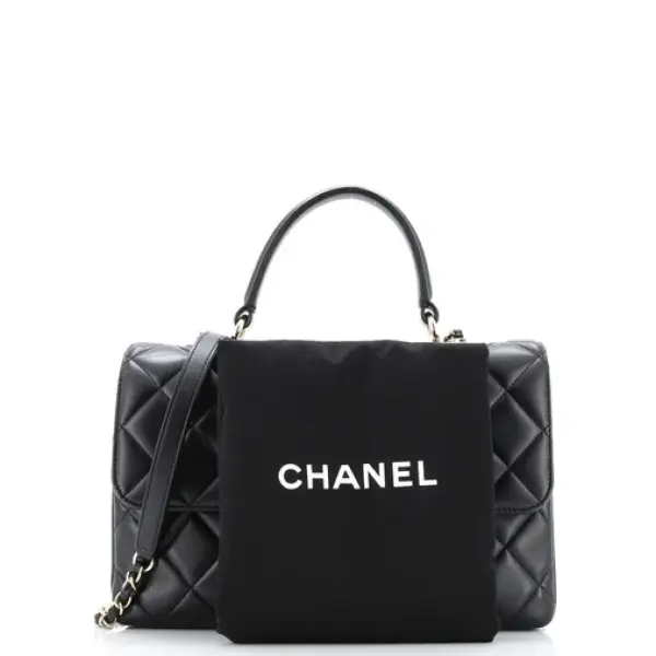 Chanel Trendy CC Top Handle Bag Quilted Lambskin Medium