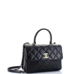 Chanel Trendy CC Top Handle Bag Quilted Lambskin Small