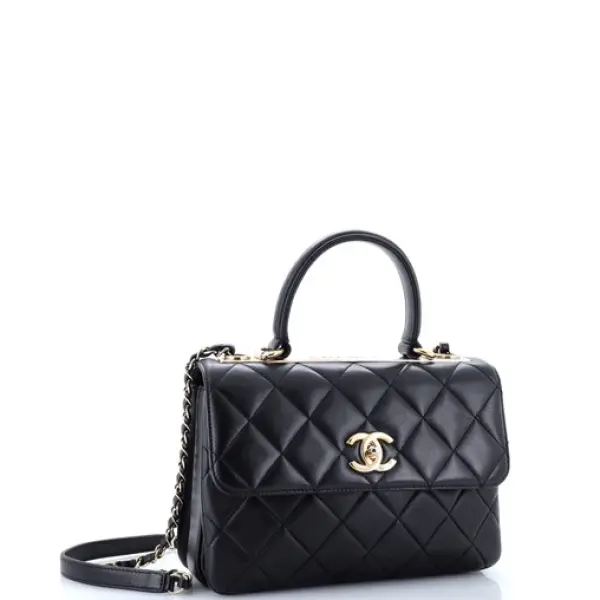 Chanel Trendy CC Top Handle Bag Quilted Lambskin Small