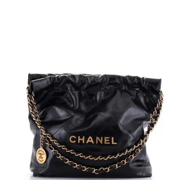 Chanel 22 Chain Hobo Quilted Calfskin Small