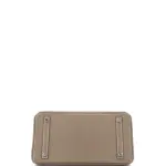 Hermes Birkin Handbag Grey Epsom with Palladium Hardware 30