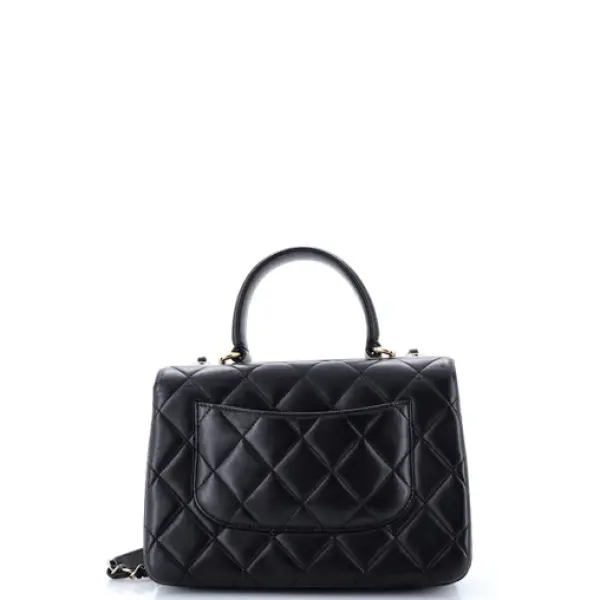 Chanel Trendy CC Top Handle Bag Quilted Lambskin Small