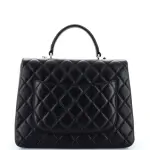 Chanel Trendy CC Top Handle Bag Quilted Lambskin Large