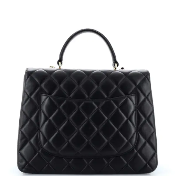 Chanel Trendy CC Top Handle Bag Quilted Lambskin Large