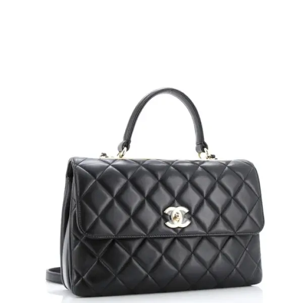 Chanel Trendy CC Top Handle Bag Quilted Lambskin Medium