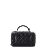Chanel Classic Single Flap Top Handle Bag Quilted Iridescent Lambskin Mini
