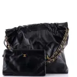 Chanel 22 Chain Hobo Quilted Calfskin Small