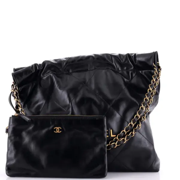 Chanel 22 Chain Hobo Quilted Calfskin Small