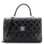 Chanel Trendy CC Top Handle Bag Quilted Lambskin Medium