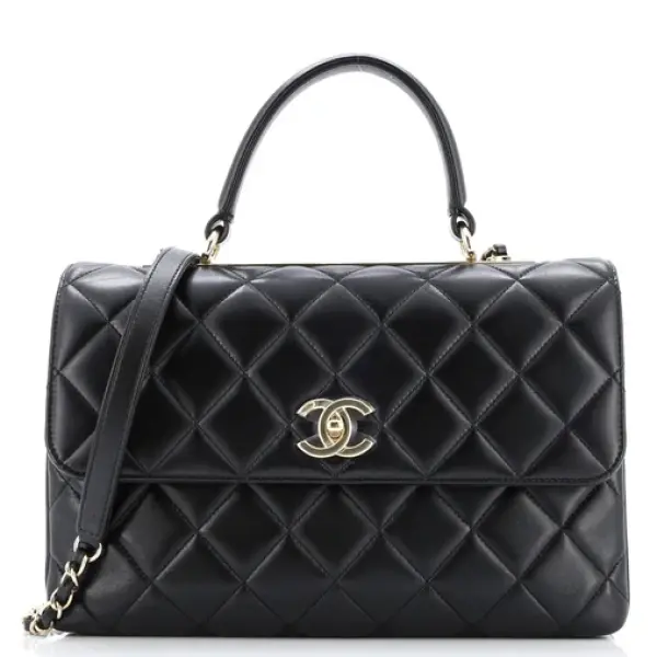 Chanel Trendy CC Top Handle Bag Quilted Lambskin Medium