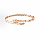 Bvlgari SERPENTIVIPER series 18k rose gold diamond-encrusted bracelet