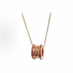 BVLGARI B.ZERO1 series Spring Festival Special Edition 18k rose gold necklace set with ruby