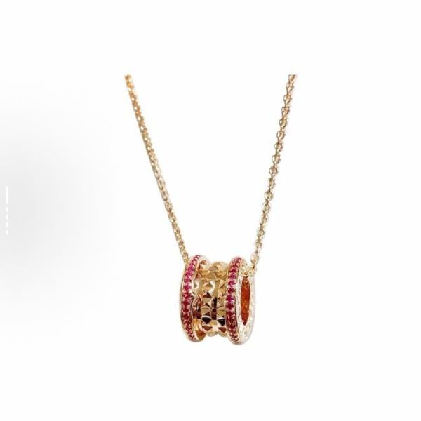 BVLGARI B.ZERO1 series Spring Festival Special Edition 18k rose gold necklace set with ruby