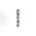 Bvlgari SERPENTIVIPER series women's Single Ring Mother-of-Pearl Ring 18K white gold