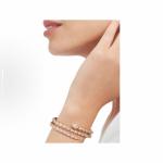 Bvlgari SERPENTI collection diamond-encrusted bracelet for women, 18K rose gold
