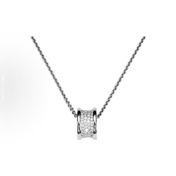 BVLGARI B.Zero1 necklace collection 18K white gold necklaces for both men and women