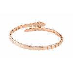 Bvlgari SERPENTIVIPER series 18k rose gold diamond-encrusted bracelet