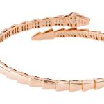 Bvlgari SERPENTIVIPER series 18k rose gold diamond-encrusted bracelet