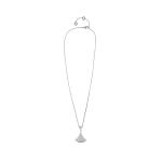 Bulgari DIVAS 'Dream collection exquisite diamond-encrusted fan 18k white gold necklace for men and women, a couple's style