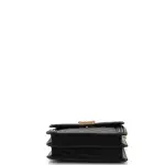 Chanel North South Boy Flap Bag Quilted Caviar Large