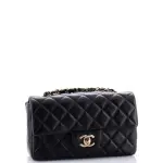 Chanel Classic Single Flap Bag Quilted Lambskin Mini