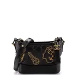 Chanel Gabrielle Hobo Embellished Quilted Aged Calfskin Small