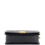 Chanel Boy Flap Bag Quilted Caviar Old Medium