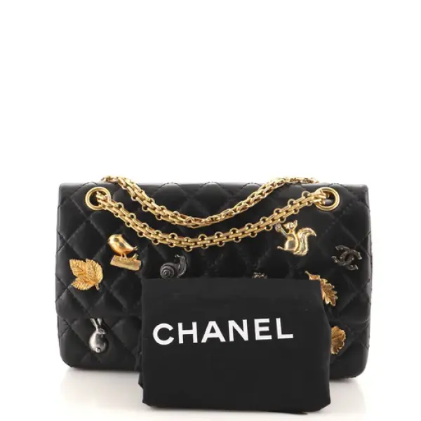 Chanel Lucky Charms Reissue 2.55 Flap Bag Quilted Aged Calfskin 225