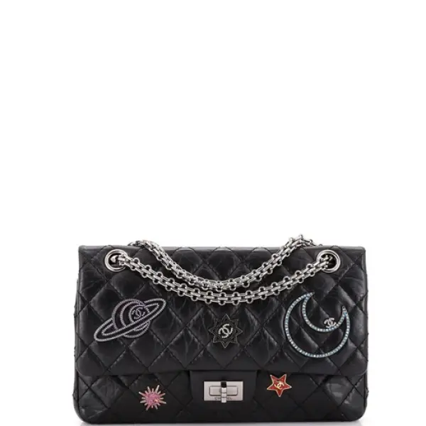 Chanel Space Charms Reissue 2.55 Flap Bag Quilted Aged Calfskin 226