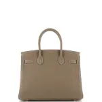 Hermes Birkin Handbag Grey togo with Gold Hardware 30