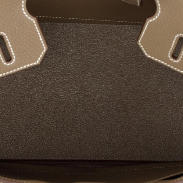 Hermes Birkin Handbag Grey togo with Gold Hardware 30