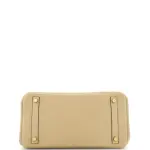 Hermes Birkin Handbag Light Togo with Gold Hardware 30