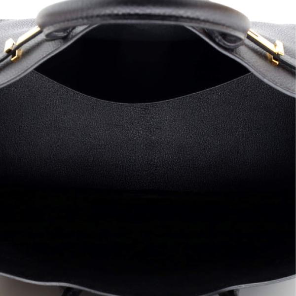 Hermes 3-in-1 Birkin Bag Black Togo and Swift with Toile and Gold Hardware 30