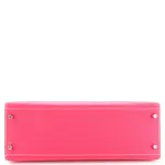 Hermes Kelly Handbag Rose Tyrien Epsom with Palladium Hardware 32
