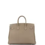 Hermes Birkin Handbag Grey Togo with Palladium Hardware 25