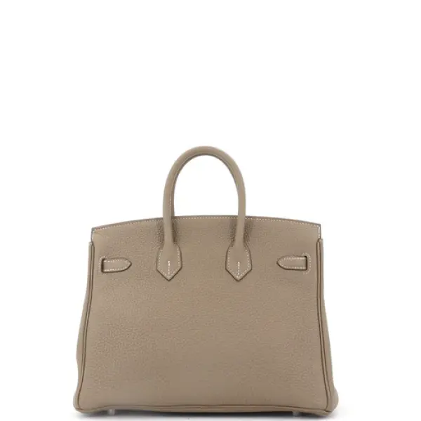 Hermes Birkin Handbag Grey Togo with Palladium Hardware 25