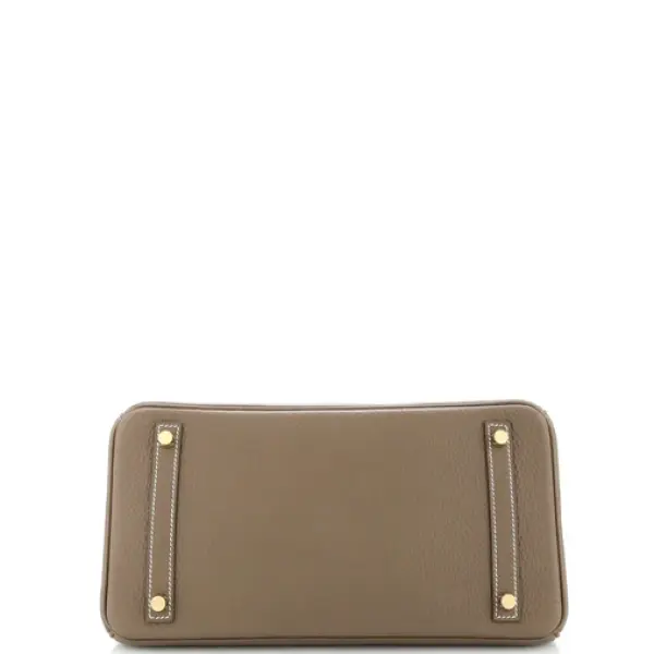 Hermes Birkin Handbag Grey togo with Gold Hardware 30