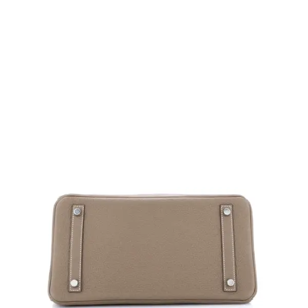 Hermes Birkin Handbag Grey Togo with Palladium Hardware 30