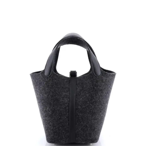 Hermes Picotin Lock Bag Felt with Leather PM