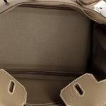 Hermes Birkin Handbag Grey Togo with Palladium Hardware 25