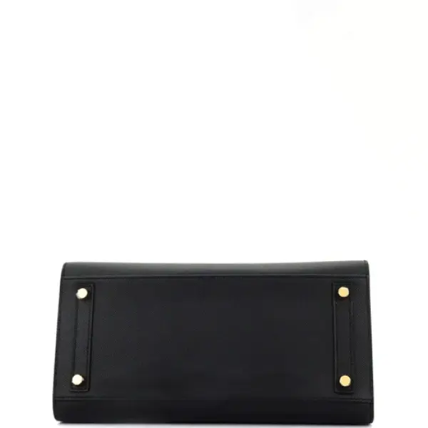 Hermes Birkin Sellier Bag Noir Epsom with Gold Hardware 30