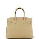 Hermes Birkin Handbag Light Togo with Gold Hardware 30