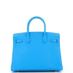 Hermes Birkin Handbag Ciel Epsom with Gold Hardware 30
