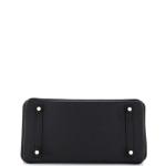 Hermes Birkin Handbag Noir Epsom with Palladium Hardware 35