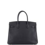Hermes Birkin Handbag Noir Epsom with Gold Hardware 35