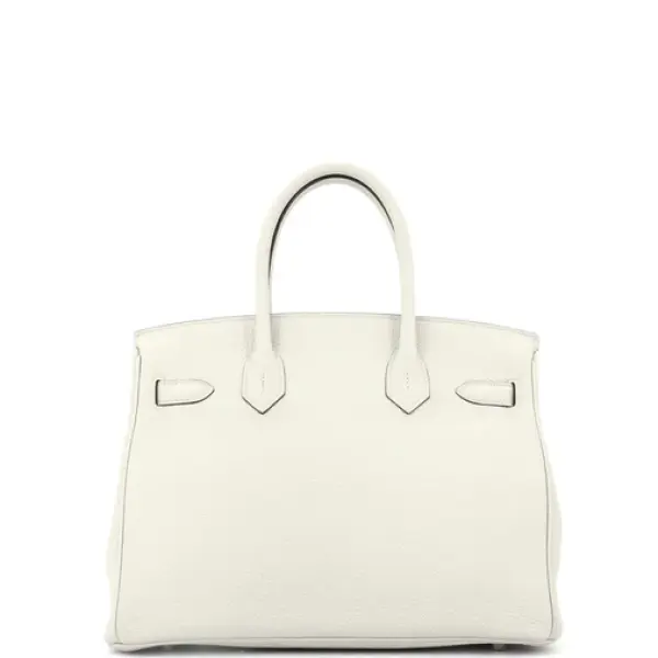 Hermes Birkin Handbag Beton Togo with Palladium Hardware 30